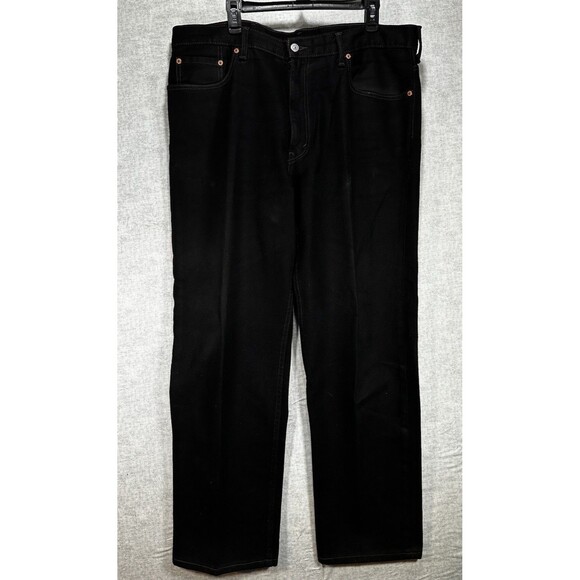 LEVIS 550 Relaxed Fit Red Tab Made in USA Mens Black Denim Jeans 40 x 32 Classic - Picture 1 of 7